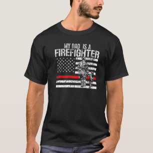 Camiseta Mens Meu Pai É Bombeiro Bombeiro