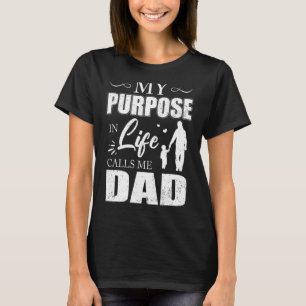 Camiseta Mens Meu Propósito Na Vida Me Chama De Pais Pais P