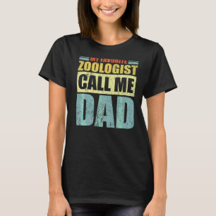 Camiseta Mens Meu Zoólogo Favorito Me Chama de Pai Pai
