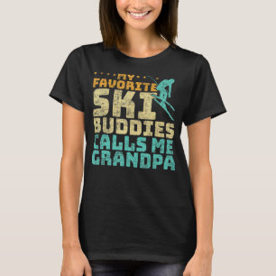 Camiseta Mens Meus Amigos De Esqui Favoritos Me Chamam De A