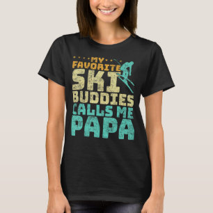 Camiseta Mens Meus Amigos De Esqui Favoritos Me Chamam De E