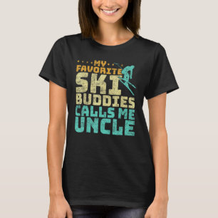 Camiseta Mens Meus Amigos De Esqui Favoritos Me Chamam De T