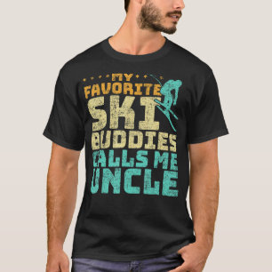 Camiseta Mens Meus Amigos De Esqui Favoritos Me Chamam De T