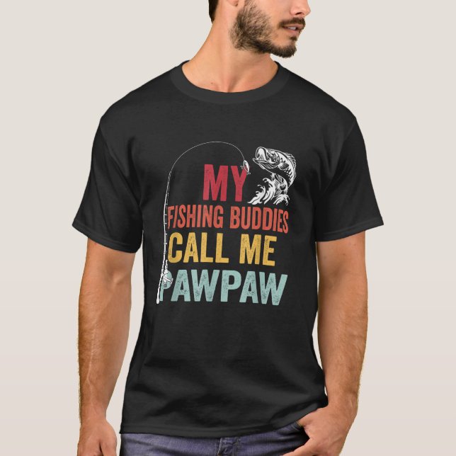Camiseta Mens Meus Amigos De Pesca Favoritos Me Chamam De P (Frente)