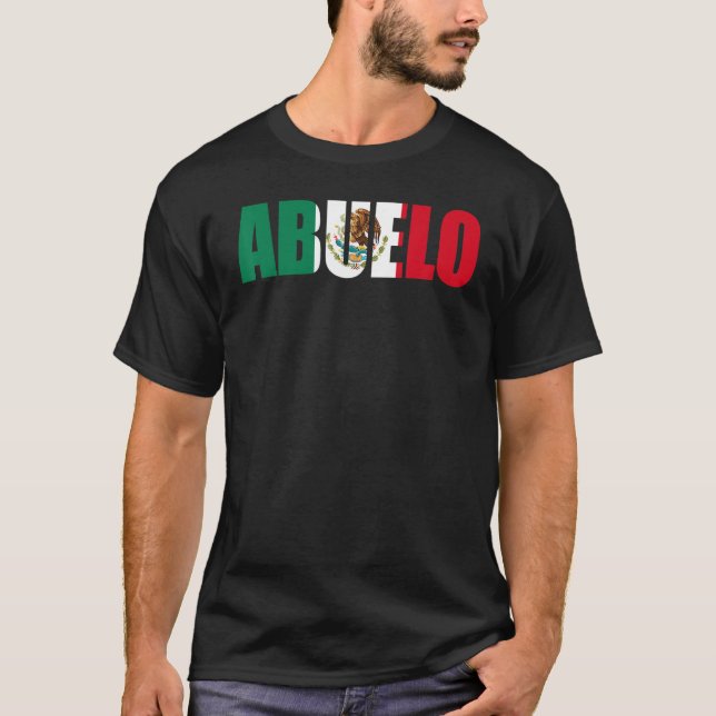 Camiseta Mens  Mexican Abuelo Mexico (Frente)