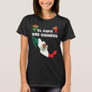 Camiseta Mens Mexicanos Flag Cactus Sombrero Jalapeno El Pa
