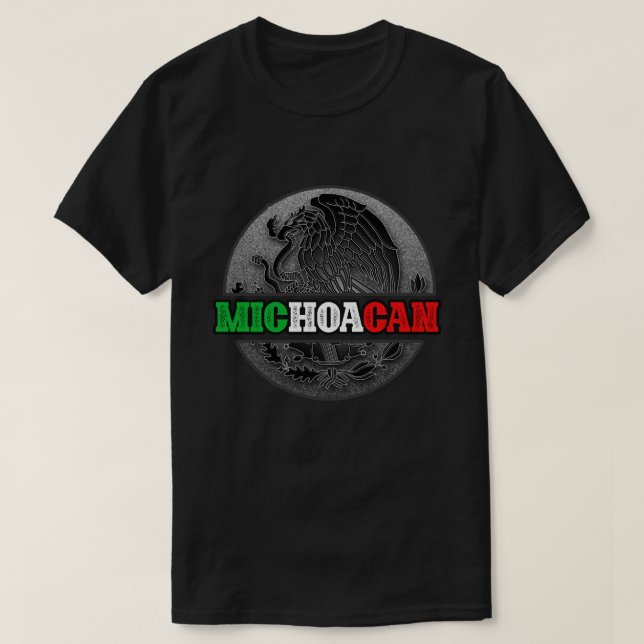 Camiseta Mens Michoacan Mexico Tsant (Frente do Design)