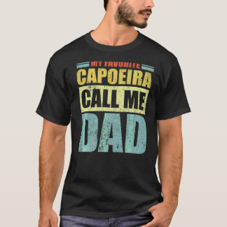 Camiseta Mens Minha Capoeira Favorita me chama de D do Pai 