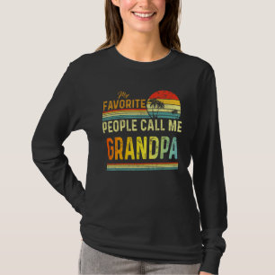 Camiseta Mens Minhas Pessoas Favoritas Me Chamam De Avô Pai