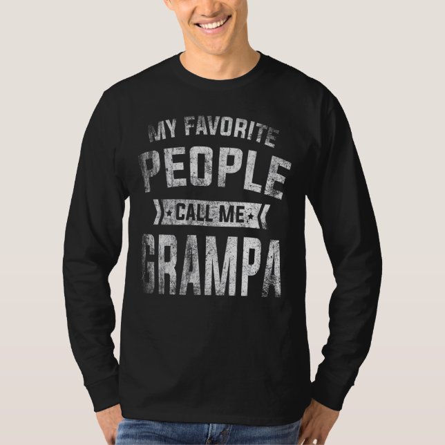 Camiseta Mens Minhas Pessoas Favoritas Me Chamam De Avô Pai (Frente)