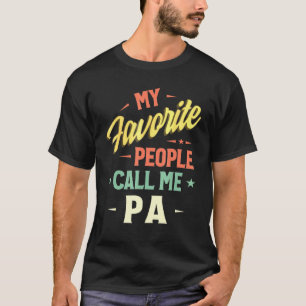 Camiseta Mens Minhas Pessoas Favoritas Me Chamam De Pai Da
