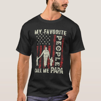 Camiseta Mens Minhas Pessoas Favoritas Me Chamam De Papá Si