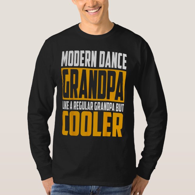 Camiseta Mens Modern Dance Grandpa   Like a Regular Grandpa (Frente)