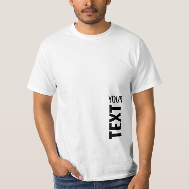 Camiseta Mens Modern T-Shirts Personalizar Adicionar Nome d (Frente)