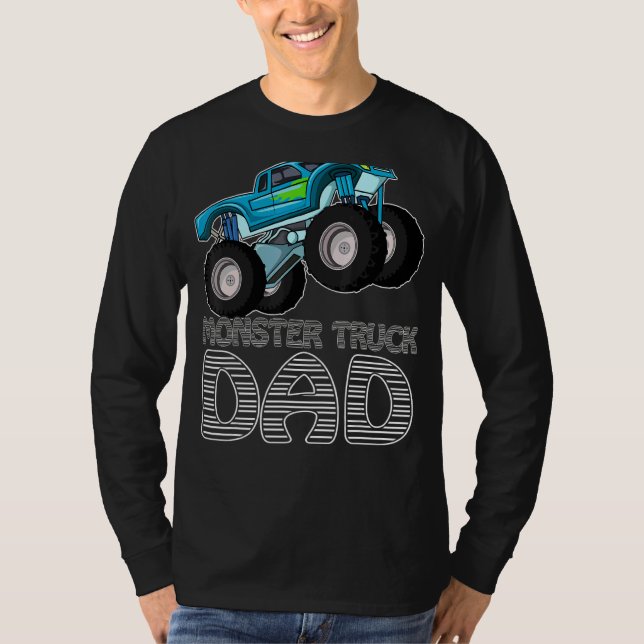 Camiseta Mens Monster Truck Dia de os pais Monster Da (Frente)