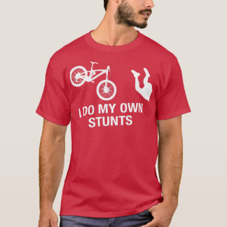 Camiseta Mens Mountain Bike Eu Faço As Minhas Próprias Pedr