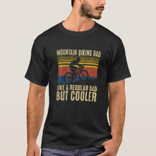 Camiseta Mens Mountain Bike Pai Como Um Pai Normal Mtb F