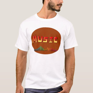 Camiseta Mens Music T—Shirt