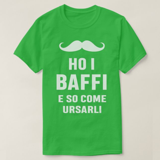 Camiseta Mens Mustache Homem bigode Dia de os pais (Frente do Design)