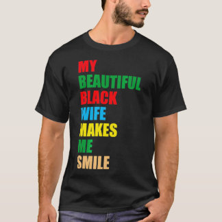 Camiseta Men's My Black Wife Makes Me Smile