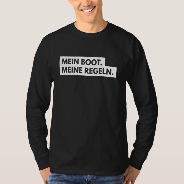 Camiseta Mens My Boat My Rules Skipper (Frente)