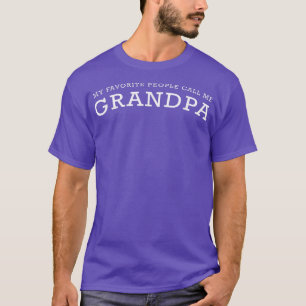 Camiseta Mens My Favorite People Call Me Grandpa T Shirt, C