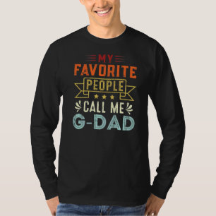 Camiseta Mens My Favorite Pessoas Me Chame De G Pai Retro F