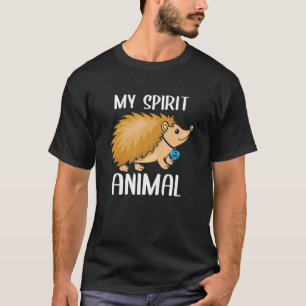 Camiseta Mens My Spirit Animal Hedgehog I Love Pai Heart Va