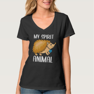 Camiseta Mens My Spirit Animal Hedgehog I Love Pai Heart Va