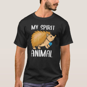 Camiseta Mens My Spirit Animal Hedgehog I Love Pai Heart Va