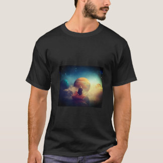 Camiseta men's mystical child and planets t-shirt