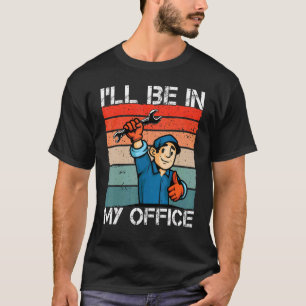 Camiseta Mens Na Minha Garagem De Canalização Morrem Marido