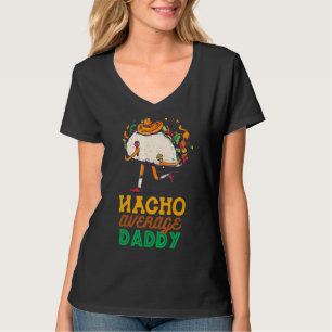 Camiseta Mens Nacho Média de Pai Fiesta Mexico Happy Cinco
