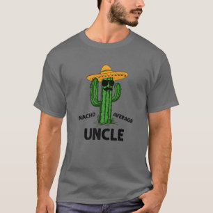 Camiseta Mens Nacho Média Tio Família Funny Cinco De M