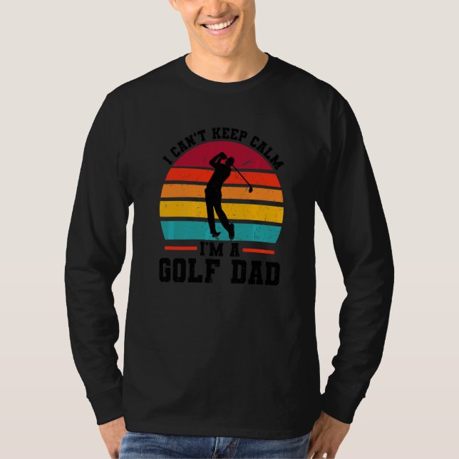 Camiseta Mens, não consigo ficar calmo, sou um jogo de golf (Frente)