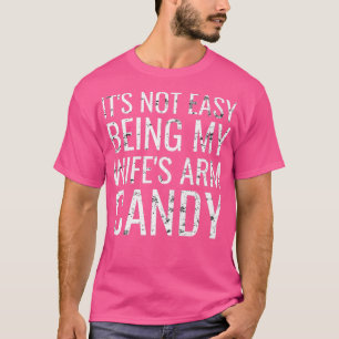 Camiseta Mens Não É Fácil Ser Minha Esposas Arm Doces Engra