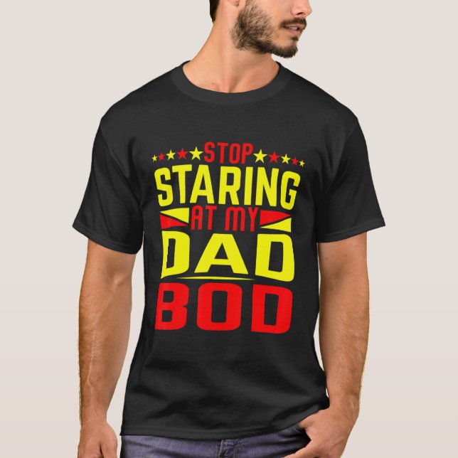 Camiseta Mens Não É Um Bod Pai É Um Pai Que Encontra (Frente)
