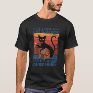 Camiseta Mens Não é um Pai de Gato É um Pai Figura F