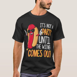 Camiseta Mens Não É Uma Festa Até O Wiener Sair Fu
