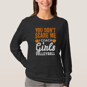 Camiseta Mens, não me assusta, eu treino vôlei das garotas
