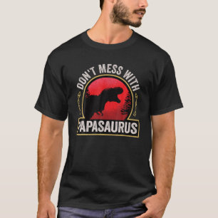 Camiseta Mens não se mexem com Papasaurus Dinossauro Pai F