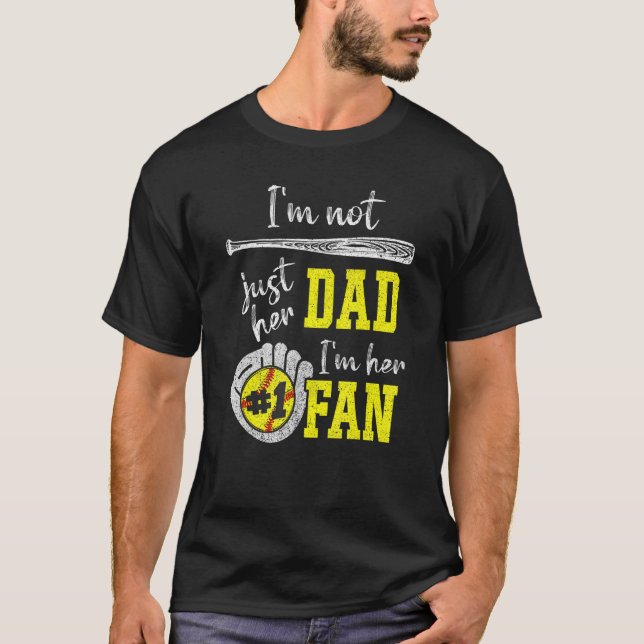 Camiseta Mens, não sou apenas a Pai dela. Sou a 1 Fã Orgulh (Frente)