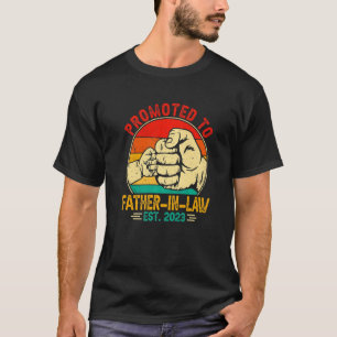 Camiseta Mens  New Dad Father's Day Promoted To Father In L