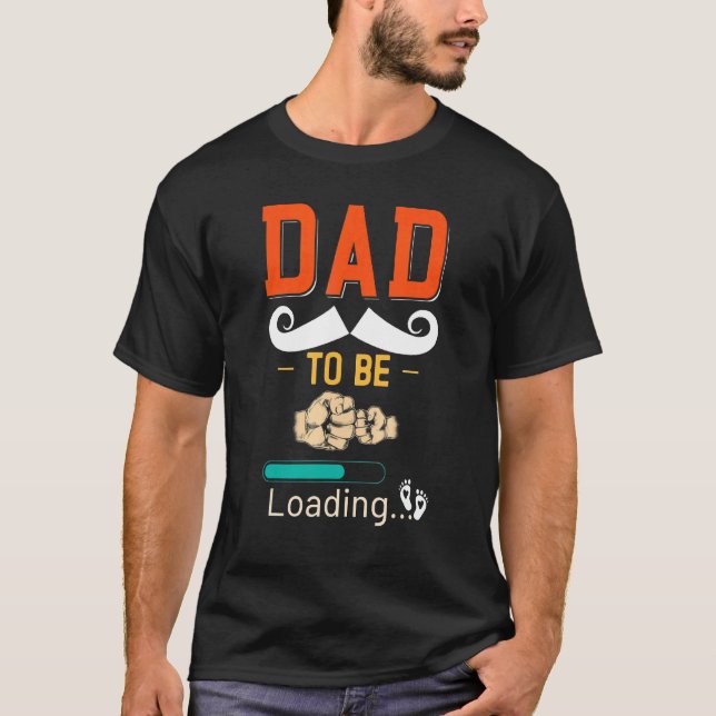 Camiseta Mens New Dad to Be  Father Soon to Be Dad Pregnant (Frente)