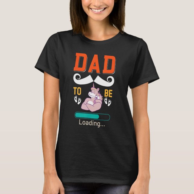 Camiseta Mens New Dad to Be  Father Soon to Be Dad Pregnant (Frente)