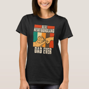 Camiseta Mens Newfie Dog Melhor Pai Da Terra Nova