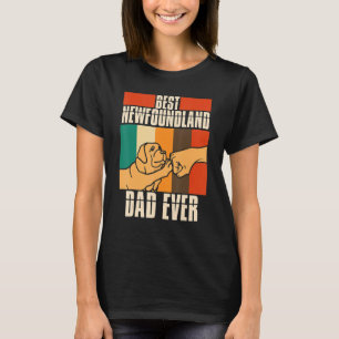 Camiseta Mens Newfie Dog Melhor Pai Da Terra Nova De 1