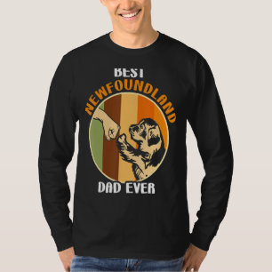 Camiseta Mens Newfie Dog Melhor Pai Da Terra Nova De 2