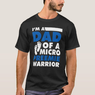 Camiseta Mens Nicu Eu sou Pai de um Micro Preemie Warrior F