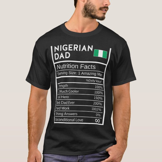 Camiseta Mens Nigerianos Fatos de Nutrição de Pais Orgulho  (Frente)